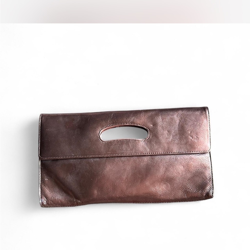 HOBO Brown Leather Clutch